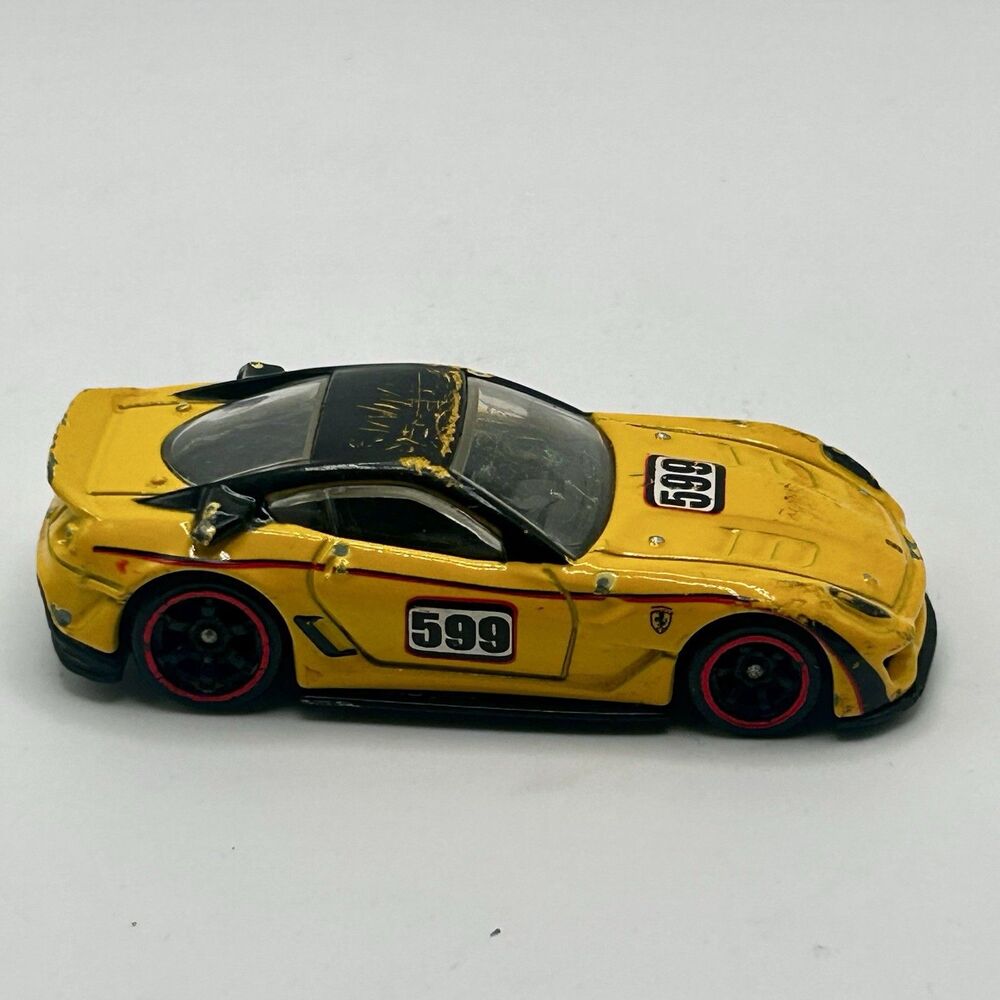 Hot Wheels Ferrari 599xx Speed Machines Ferrari Racer Super Rare Yellow